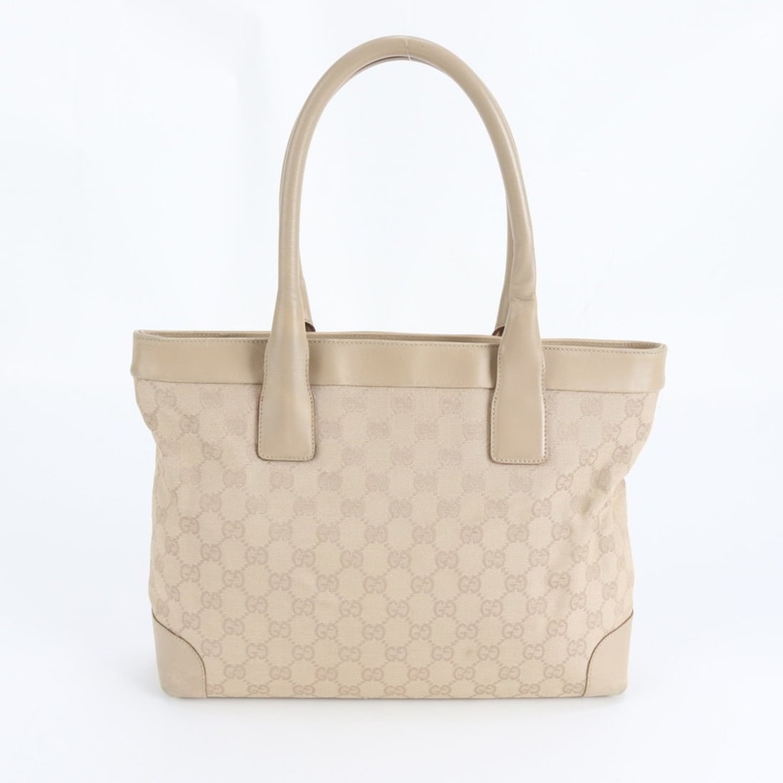 Gucci GG Canvas Beige 33890 Leather Tote Bag Shoulder Handbag Women's: --- Catalog ---Category: SizeSize (HxWxD): 25cm x 31cm x 9cm / 9.84'' x 12.2'' x 3.54''Category: DesignType: Handbag, Tote bagColor: BeigeGender: WomenMaterial: Leather , Canvas Category: GeneralMPN: