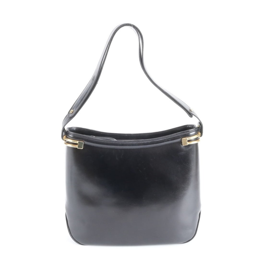 Bally leather shoulder bag/handbag in black, branded for women: --- Catalog ---Category: SizeSize (HxWxD): 24cm x 27cm x 6cm / 9.44'' x 10.62'' x 2.36''Category: DesignType: Handbag, Shoulder bagColor: BlackGender: WomenMaterial: Leather Category: GeneralBrand: Ba