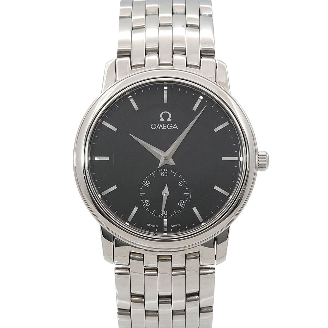 OMEGA De Ville Prestige 4520 51 Men's Watch, Manual Winding, Small Seconds, Black: --- Catalog ---Category: SizeWrist Size: 14.5cm / 5.7''Case Diameter: 34mm / 1.34''Category: DesignType: WristwatchGender: MenColor (Dial): BlackMaterial (Band): Stainless steelMaterial (Case): Stainl