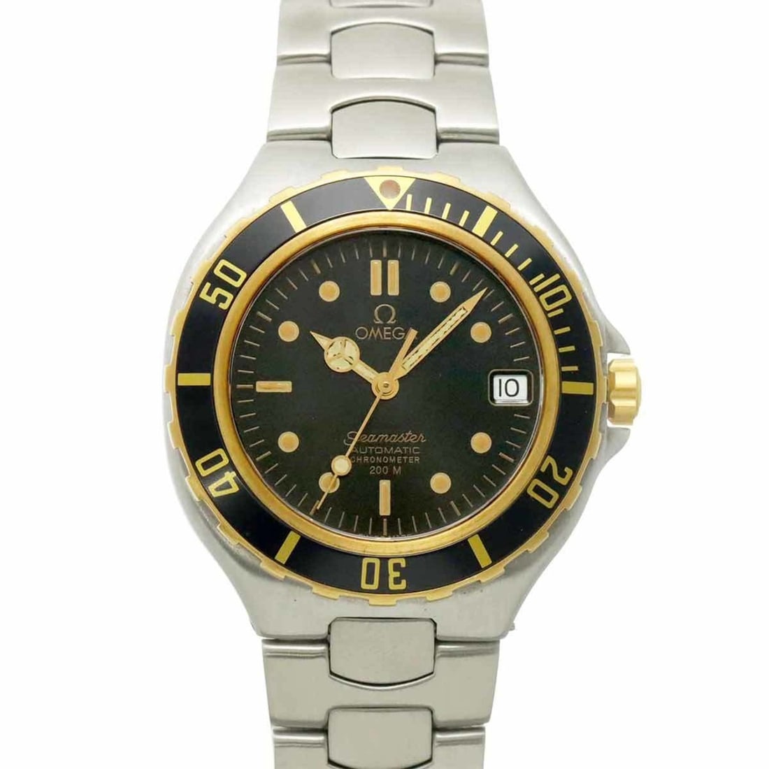 OMEGA Seamaster 200 368 1042 Men's Watch with Date Display, Black, Automatic, Self-Winding: --- Catalog ---Category: SizeWrist Size: 16cm / 6.29''Case Diameter: 38mm / 1.5''Category: DesignType: WristwatchGender: MenColor (Dial): BlackMaterial (Band): Stainless steelMaterial (Case): Gold pla