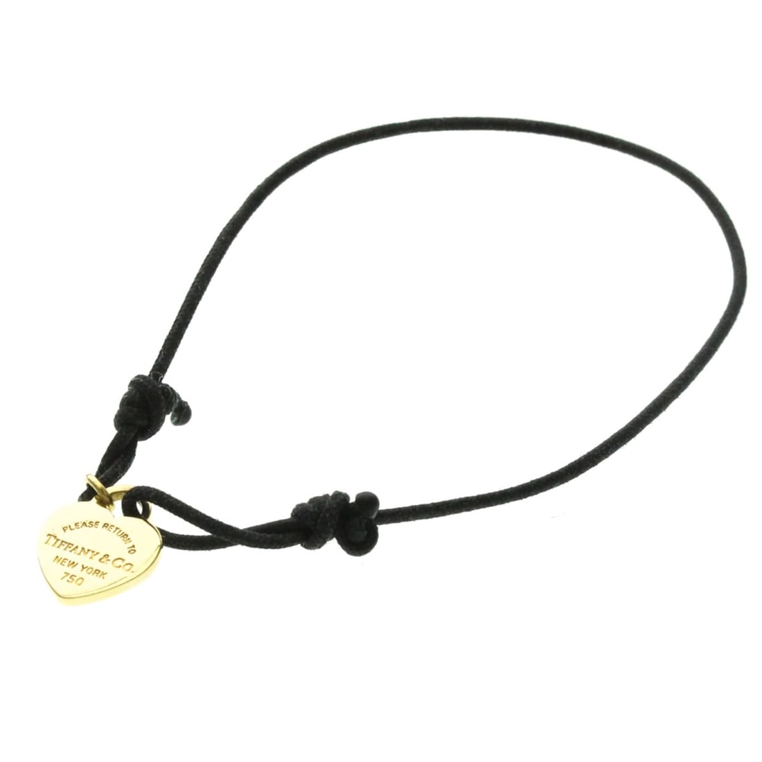 Tiffany Return To Tiffany Cord Bracelet Yellow Gold (18K),Cotton No Stone Charm Bracelet Gold: --- Catalog ---Category: SizeLength: 15cm / 5.9''Weight: 1.8g / 0.06oz.Stone Size (HxW): 12cm x 10cm / 4.72'' x 3.93''Category: DesignType: Charm braceletColor: GoldMetal: GoldStone: No StoneStyle: Fa