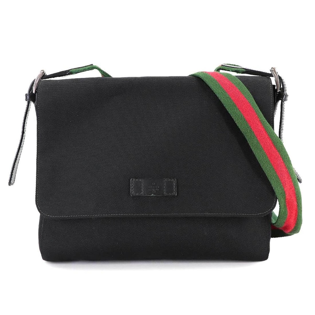 Gucci Sherry Line Shoulder Handbag in Canvas and Leather, Black, 337074 Messenger Bag: --- Catalog ---Category: SizeSize (HxWxD): 25cm x 29cm x 7cm / 9.84'' x 11.41'' x 2.75''Category: DesignType: Handbag, Messenger bagColor: BlackGender: WomenMaterial: Canvas , Leather Category: Genera
