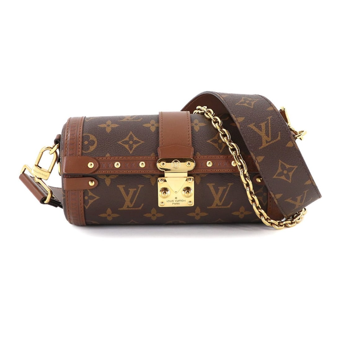 Louis Vuitton Monogram Papillon Trunk Shoulder Handbag, Brown, M57835, RFID: --- Catalog ---Category: SizeSize (HxWxD): 10cm x 20.5cm x 9.5cm / 3.93'' x 8.07'' x 3.74''Category: DesignType: Handbag, Shoulder bagColor: Brown, MonogramGender: WomenMaterial: Monogram Category: Ge