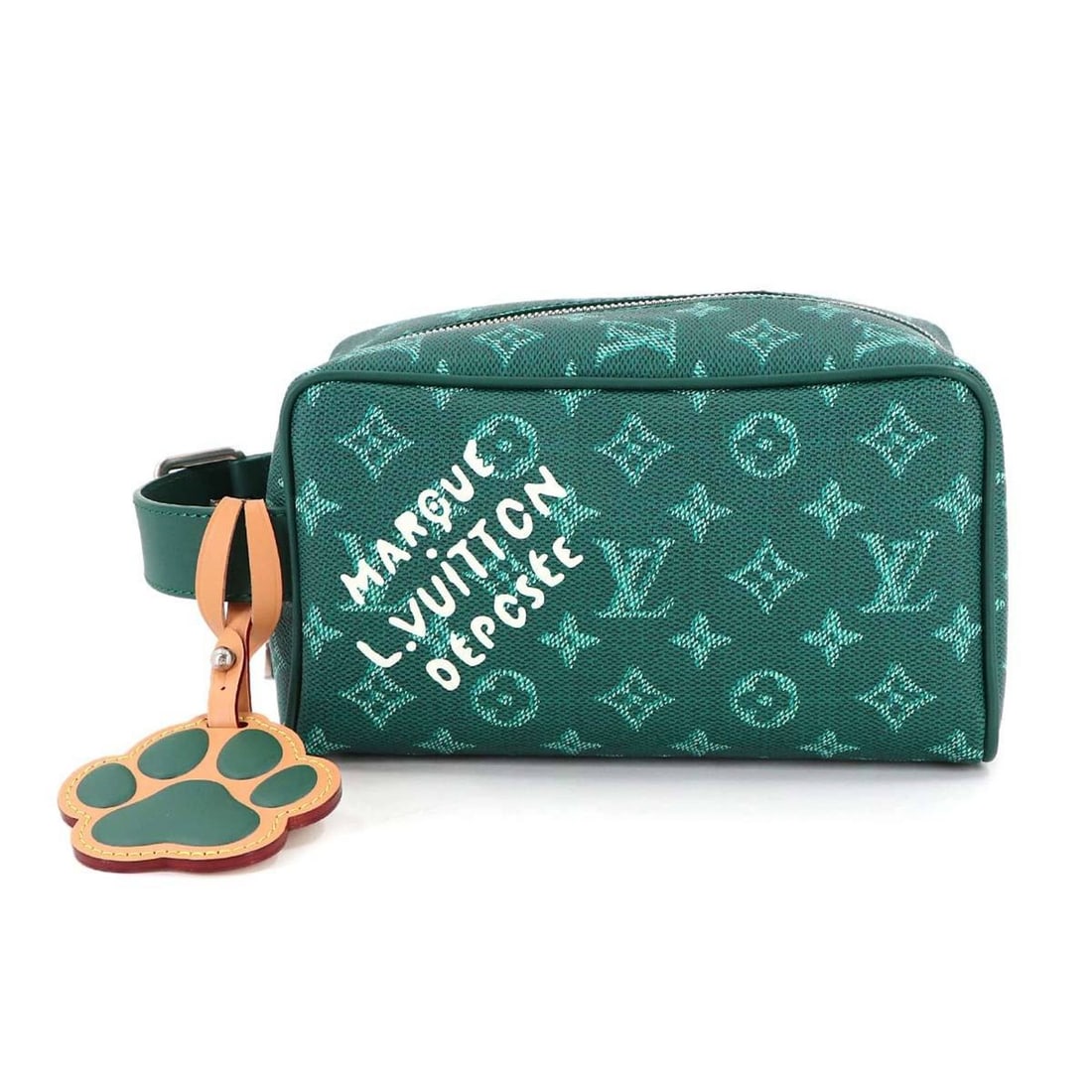 Louis Vuitton Monogram Heritage RFID Locker Dopp Kit Handbag, Green, M12688: --- Catalog ---Category: SizeSize (HxWxD): 12.5cm x 22cm x 12cm / 4.92'' x 8.66'' x 4.72''Category: DesignType: HandbagColor: GreenGender: WomenMaterial: Canvas Category: GeneralMPN: M112688Brand: Lou