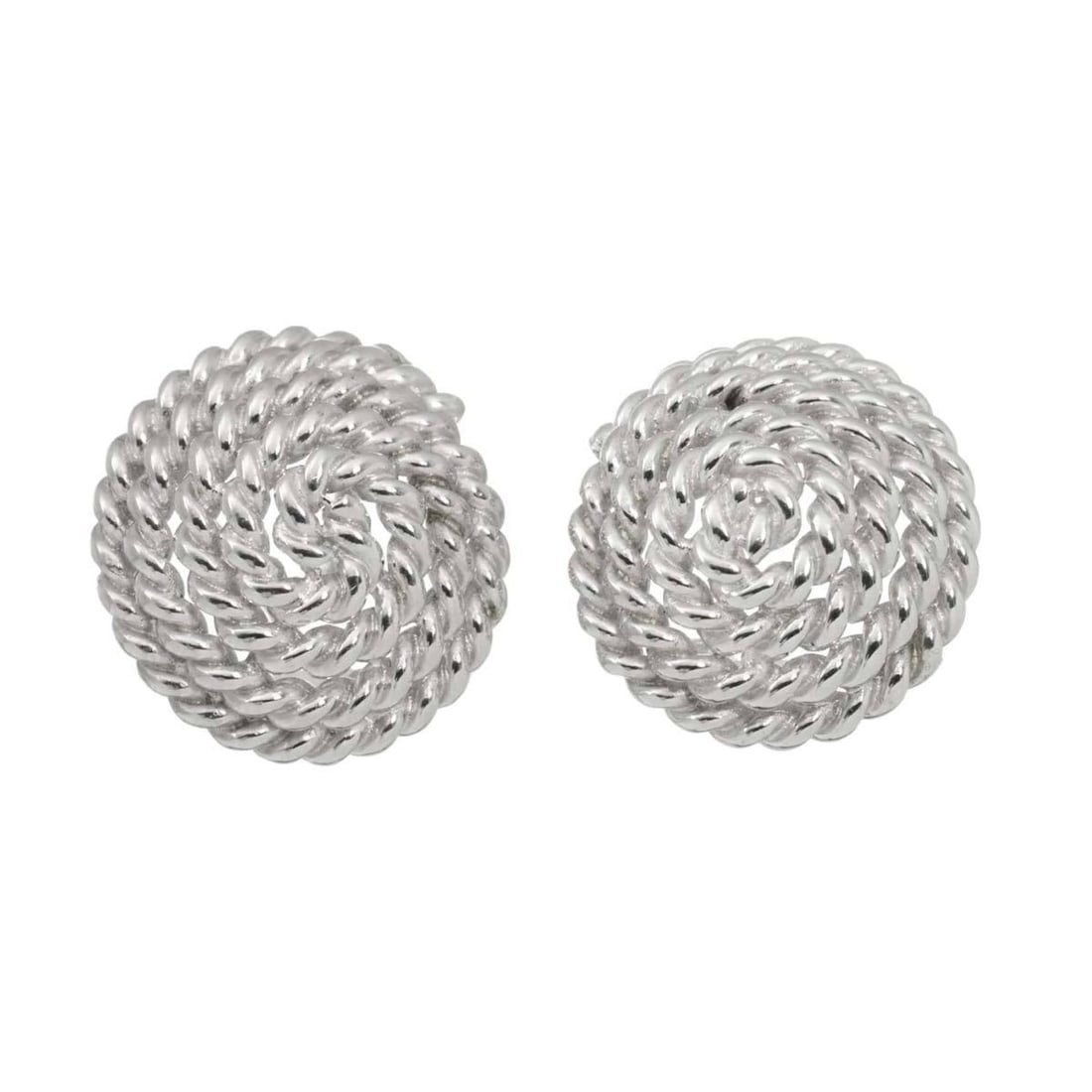 Tiffany & Co. Clip-on Earrings in 925 Sterling Silver: --- Catalog ---Category: SizeSize (HxWxD): 19.80mm x 18.60mm / 0.78'' x 0.73''Category: DesignType: Clip earringsGender: WomenMaterial: Silver 925Category: GeneralBrand: Tiffany--- Item List ---Sectio