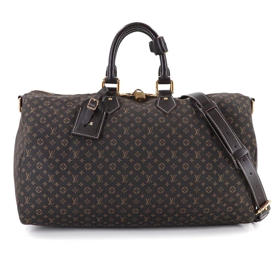 Louis Vuitton Monogram Idylle Speedy Voyage 45 2-way Boston Shoulder Handbag Fuzan M56705: --- Catalog ---Category: SizeSize (HxWxD): 26cm x 45.5cm x 20cm / 10.23'' x 17.91'' x 7.87''Category: DesignType: Boston bag, HandbagColor: FusainGender: Women,MenMaterial: Monogram Idylle Category: G