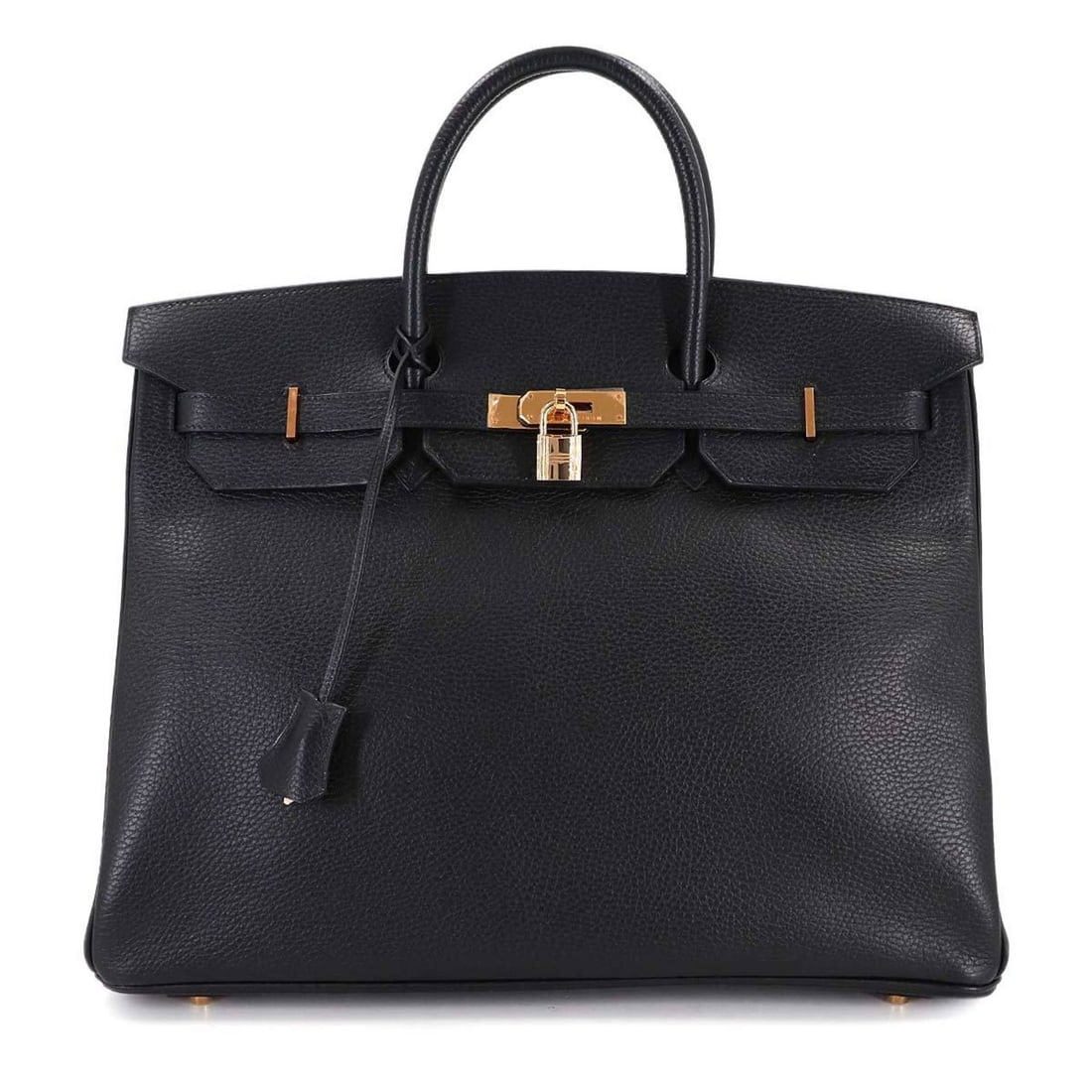 Hermes Hermès Birkin 40 Handbag, Ardennes Black, F Stamp, Gold Hardware: --- Catalog ---Category: SizeSize (HxWxD): 31cm x 39.5cm x 19.5cm / 12.2'' x 15.55'' x 7.67''Category: DesignType: HandbagColor: BlackGender: WomenMaterial: Ardennes leather Category: GeneralBrand: He
