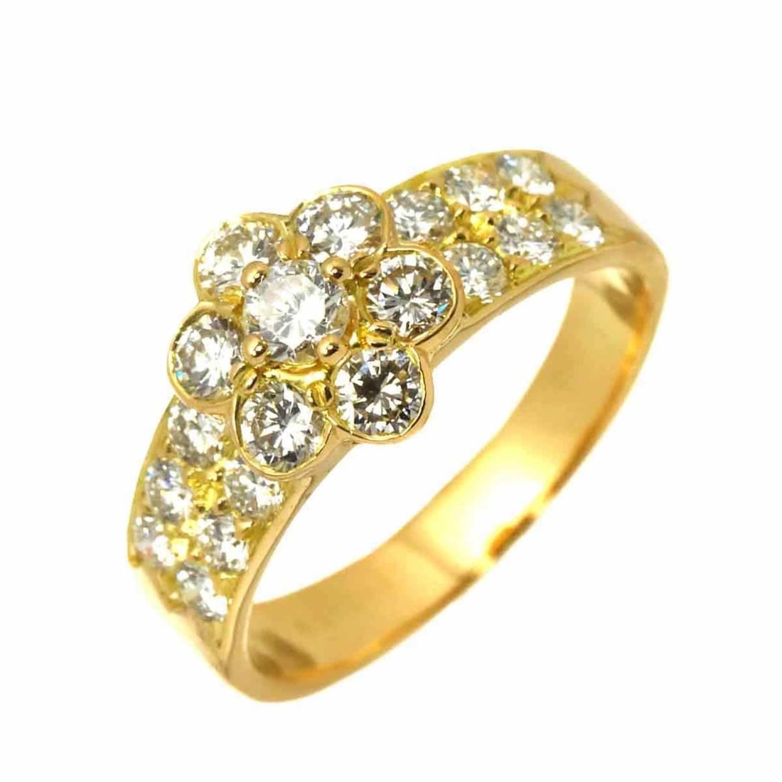 Van Cleef & Arpels Mardel 1 Diamond Ring in 18K Yellow Gold 750 (1 of 11)