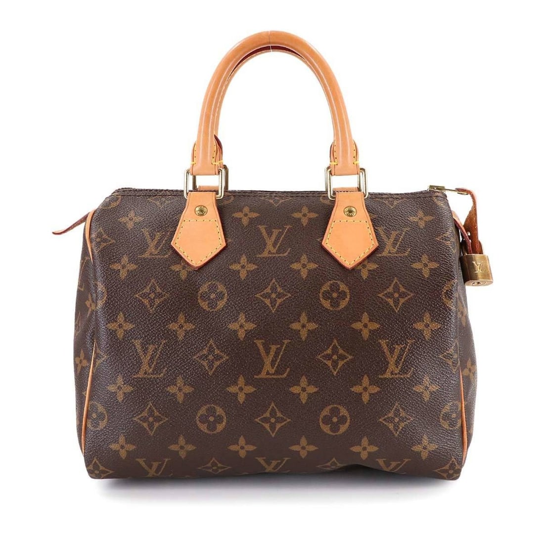 Louis Vuitton Monogram Speedy 25 Handbag, Brown, M41528, Gold Hardware (1 of 9)