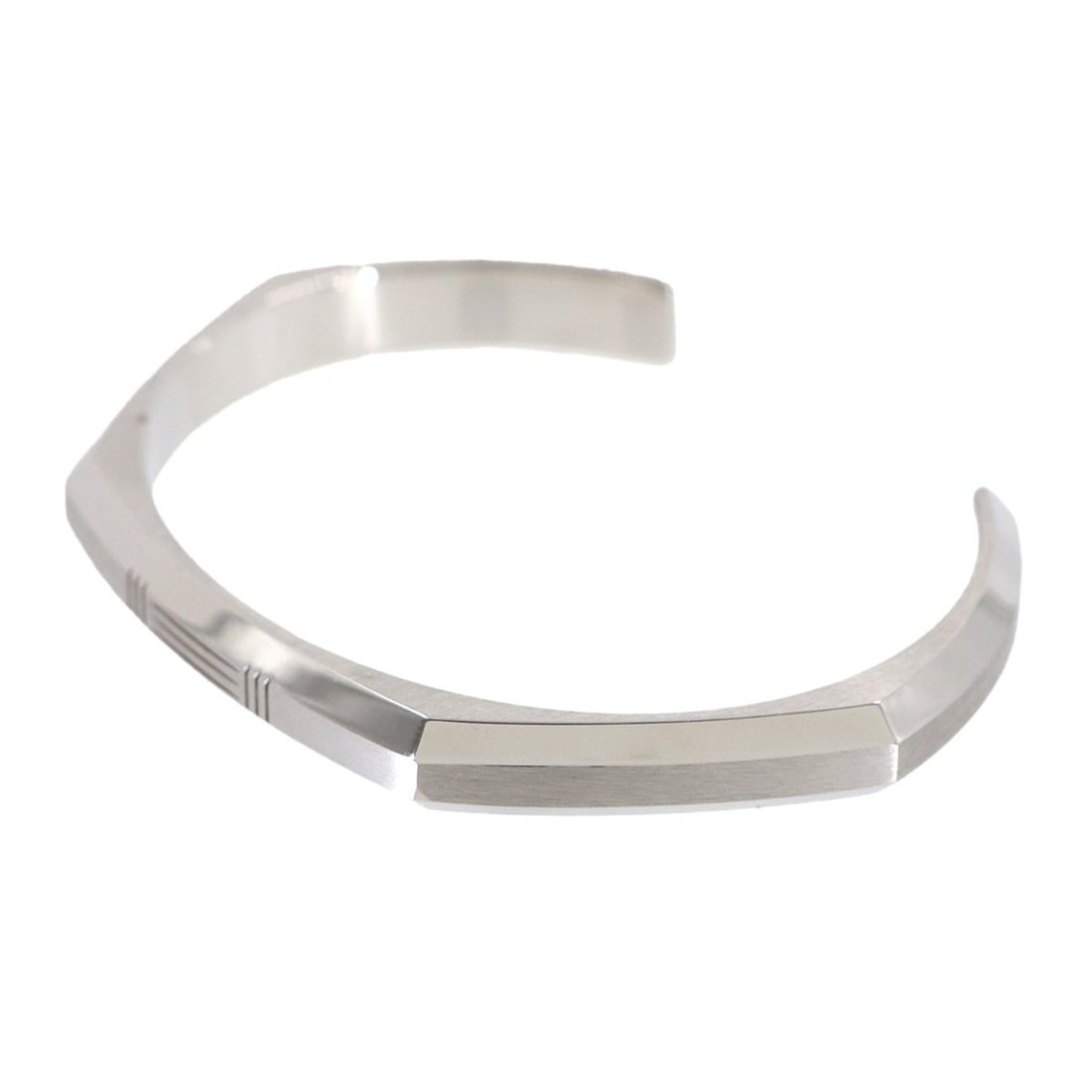 Hermes Hermès Toolbox Bangle Bracelet, Silver, T4 - 4