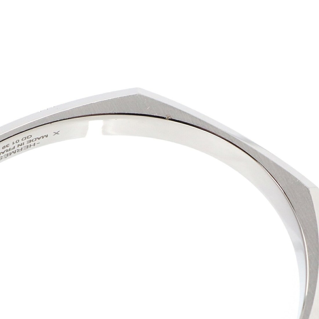 Hermes Hermès Toolbox Bangle Bracelet, Silver, T4 - 5