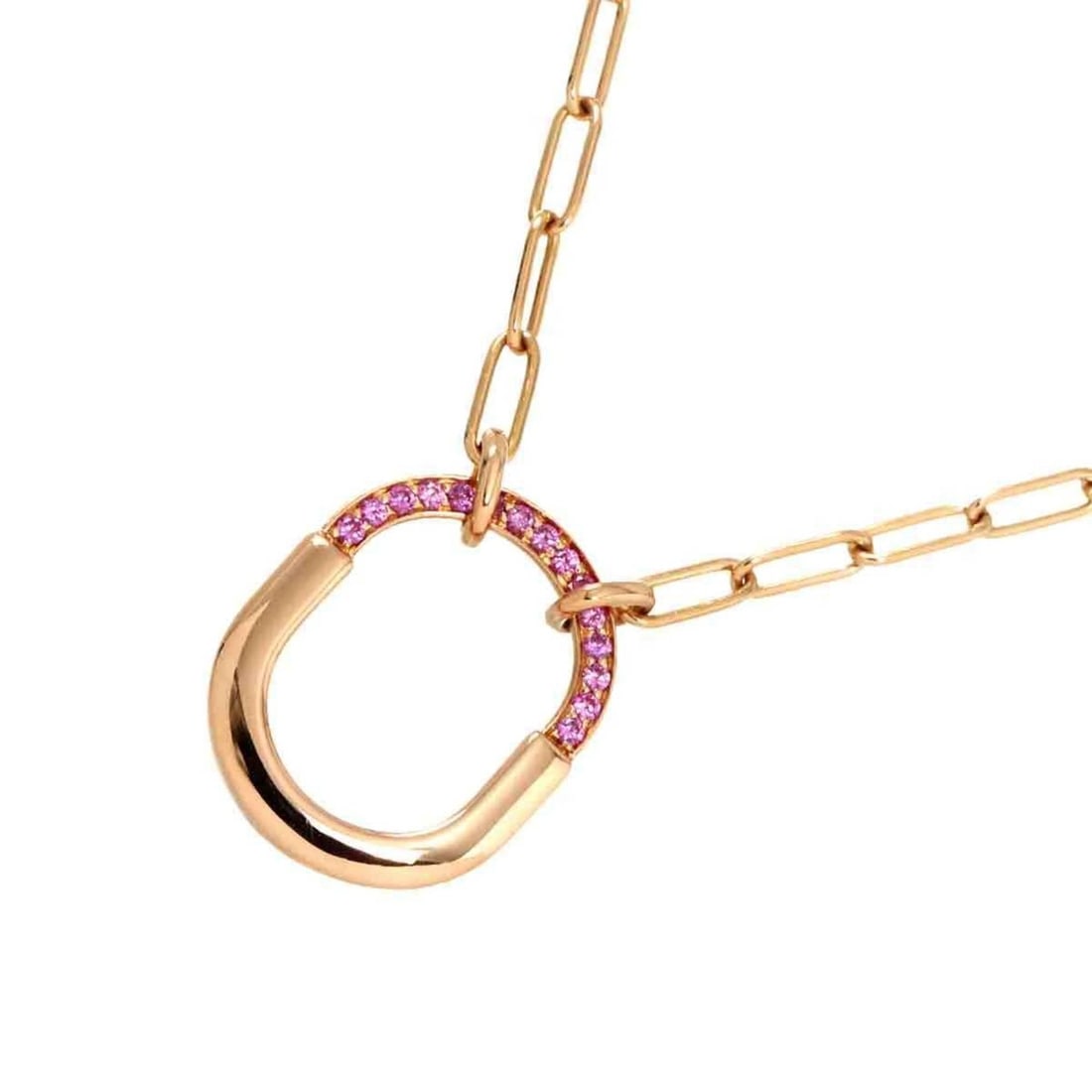 Tiffany & Co. Rock Small Pink Sapphire Necklace, 45cm, 18K PG Gold 750 Necklace: --- Catalog ---Category: SizePendant Size: 18.6mm x 15mm / 0.73'' x 0.59''Neck Circumference: 45 cm / 17.71''Category: DesignGender: WomenMaterial: Pink gold (18K)Necklace Type: NecklaceCategory: Gene