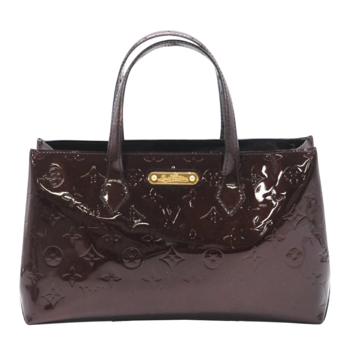 LOUIS VUITTON Vernis Wilshire PM M93641 Handbag in Bordeaux Patent Leather for Women (1 of 14)