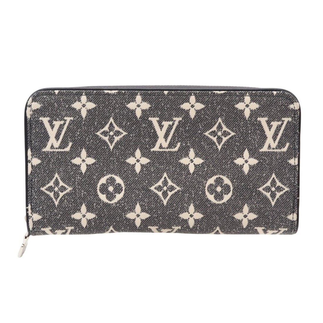 LOUIS VUITTON Jacquard Denim Zippy Wallet M81858 Long Gray White Leather Women's: --- Catalog ---Category: SizeWeight: 234g / 8.25oz.Size (HxWxD): 11cm x 19.5cm x 2cm / 4.33'' x 7.67'' x 0.78''Category: DesignType: Long wallet (bi-fold)Color: Gray, WhiteGender: WomenClosure: Zipper
