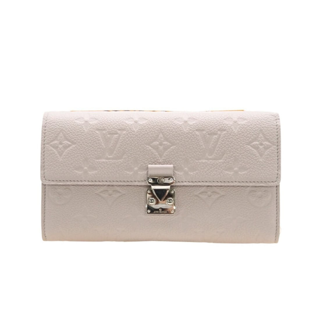 LOUIS VUITTON Empreinte Portefeuille Salametis Bloom M13463 Long Wallet in Pink and Gray Grained: --- Catalog ---Category: SizeWeight: 209g / 7.37oz.Size (HxWxD): 10.5cm x 19cm x 2.5cm / 4.13'' x 7.48'' x 0.98''Category: DesignType: Long wallet (bi-fold)Color: Gray, PinkGender: WomenClosure: FlapM
