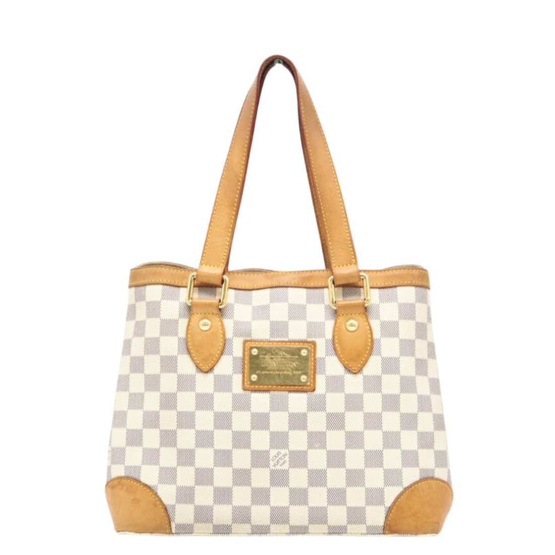 LOUIS VUITTON Azur Hampstead PM N51207 Handbag in White Coated Canvas for Women: --- Catalog ---Category: SizeWeight: 740g / 1.63lb.Size (HxWxD): 24cm x 28cm x 17.5cm / 9.44'' x 11.02'' x 6.88''Handle Length: 45cm / 17.71''Category: DesignType: HandbagColor: WhiteGender: WomenClos