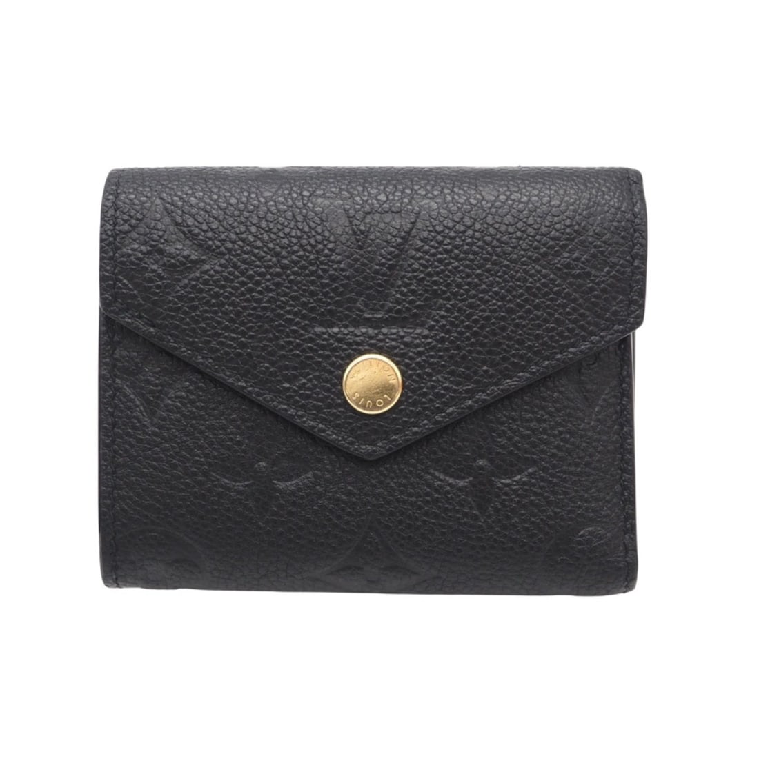 LOUIS VUITTON Empreinte Zoe Portefeuille Noir M62935 Tri-fold Wallet in Black Leather for Women: --- Catalog ---Category: SizeWeight: 76g / 2.68oz.Size (HxWxD): 9.5cm x 12cm x 2cm / 3.74'' x 4.72'' x 0.78''Category: DesignType: Wallet (bi-fold)Color: Black, NoirGender: WomenClosure: FlapMaterial: