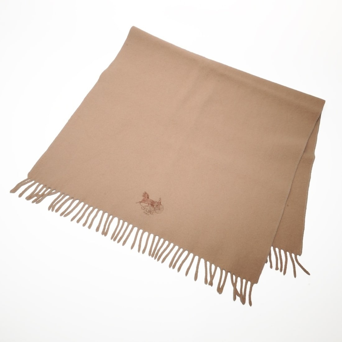 Celine Logo Wool Scarf, Beige, WS24401: --- Catalog ---Category: SizeSize (LxW): 1m x 56cm / 39.37'' x 22.04''Category: DesignType: StoleColor: BeigeGender: WomenCategory: GeneralBrand: CelineCountry of Origin: Italy--- Item List ---Section