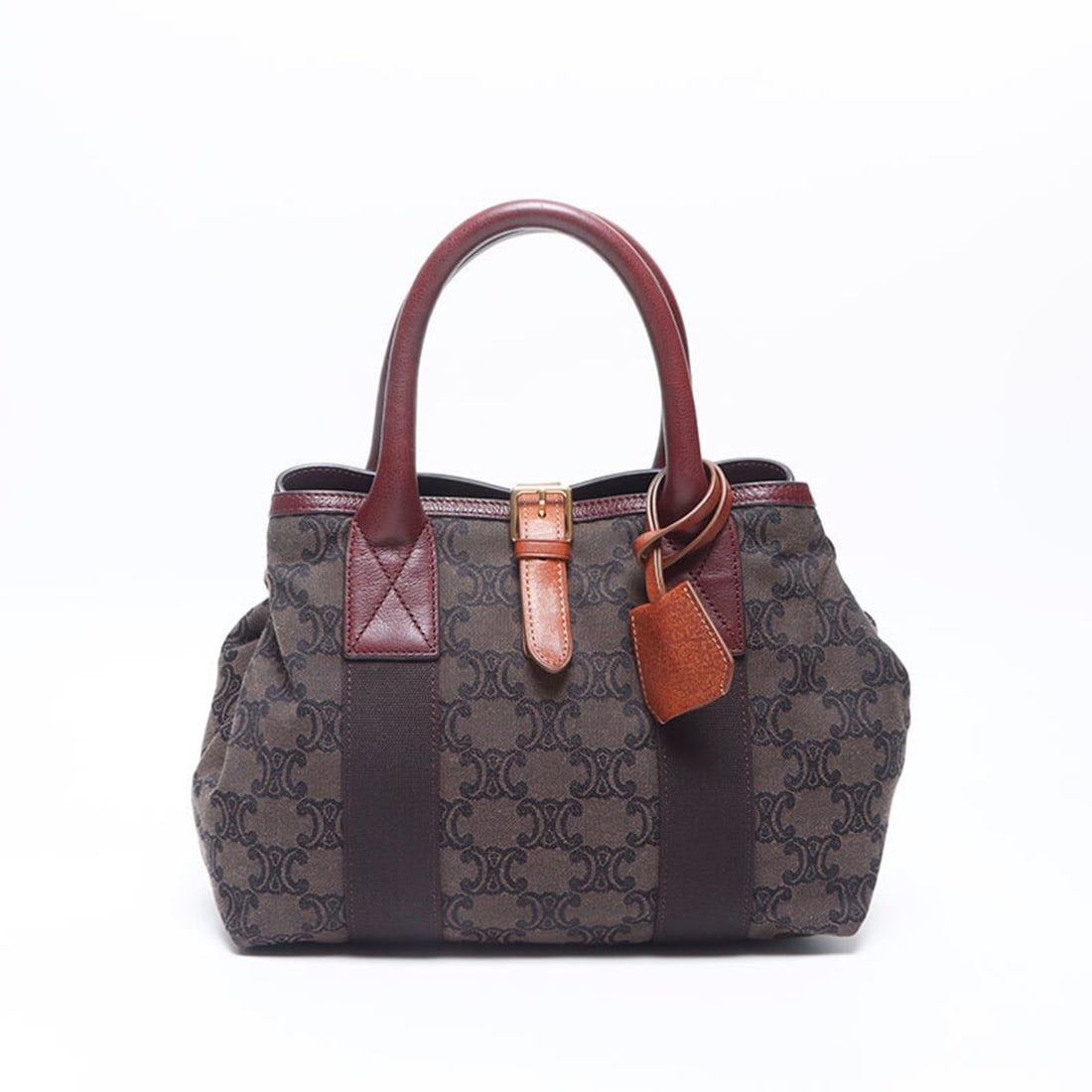 Celine Macadam Handbag, Brown, WS14653: --- Catalog ---Category: SizeSize (HxWxD): 20cm x 32cm x 12cm / 7.87'' x 12.59'' x 4.72''Category: DesignType: HandbagColor: BrownGender: WomenCategory: GeneralBrand: CelineCountry of Origin: Italy---