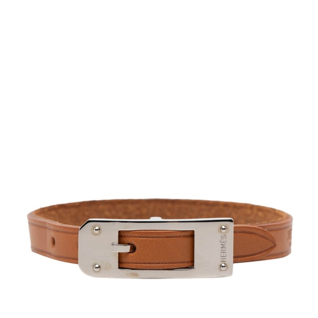 Hermès Kelly Ardion Bracelet Brown Leather Women's HERMES (1 of 16)