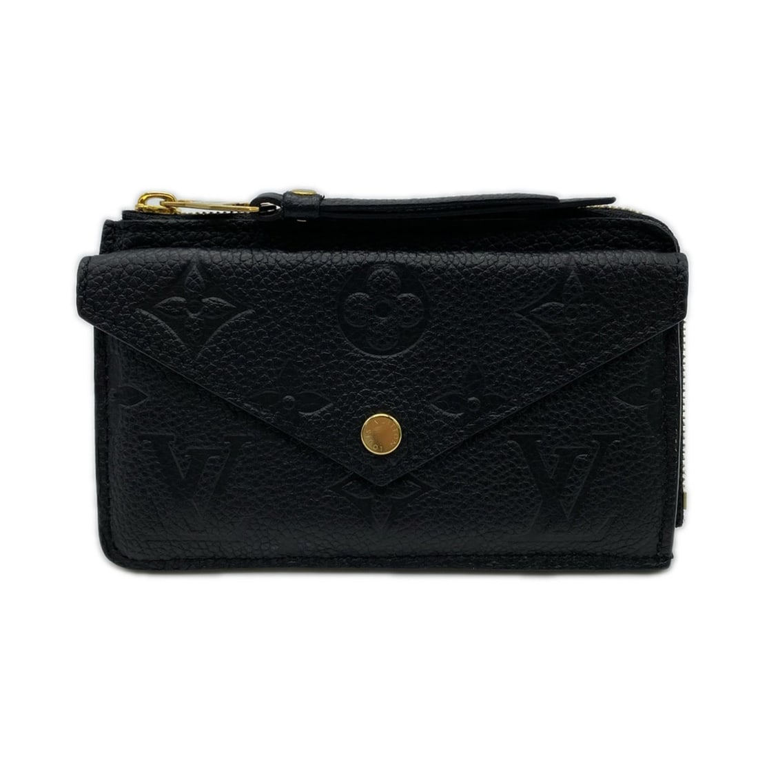 LOUIS VUITTON Empreinte Porte Carte Recto Verso Noir M69421 Coin Case in Black Calfskin Leather for: --- Catalog ---Category: SizeWeight: 93g / 3.28oz.Size (HxWxD): 8.5cm x 13.5cm x 2cm / 3.34'' x 5.31'' x 0.78''Category: DesignType: Coin purse/coin caseColor: Black, NoirGender: WomenClosure: ZipperM