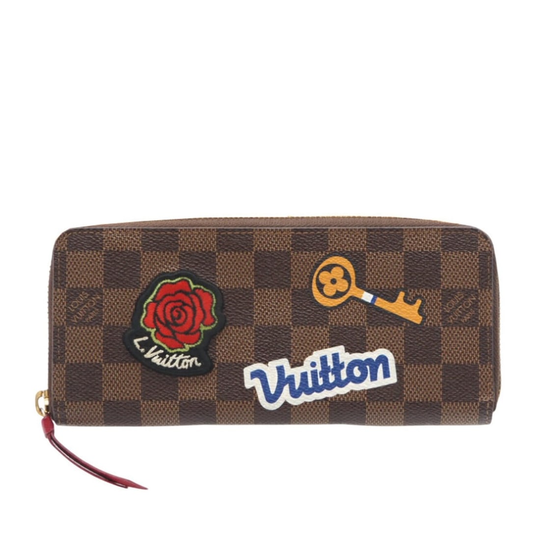 LOUIS VUITTON Damier LV Stories Portefeuille Clemence N60147 Long Wallet in Brown Coated Canvas for: --- Catalog ---Category: SizeWeight: 195g / 6.87oz.Size (HxWxD): 8.5cm x 19cm x 2cm / 3.34'' x 7.48'' x 0.78''Category: DesignType: Long wallet (bi-fold)Color: BrownGender: WomenClosure: ZipperMateria