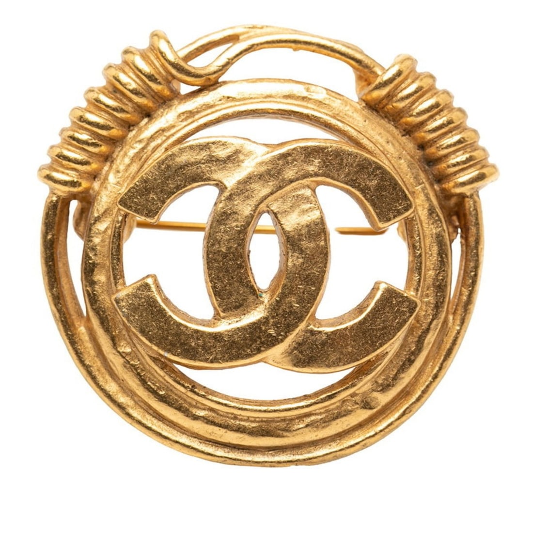Vintage Chanel Coco Mark Brooch, Gold Plated, Women's, CHANEL: --- Catalog ---Category: SizeSize (HxWxD): 36.3cm x 38.4cm / 14.29'' x 15.11''Category: DesignType: BroochColor: GoldGender: WomenMaterial: Gold platingCategory: GeneralBrand: Chanel--- Item List ---S