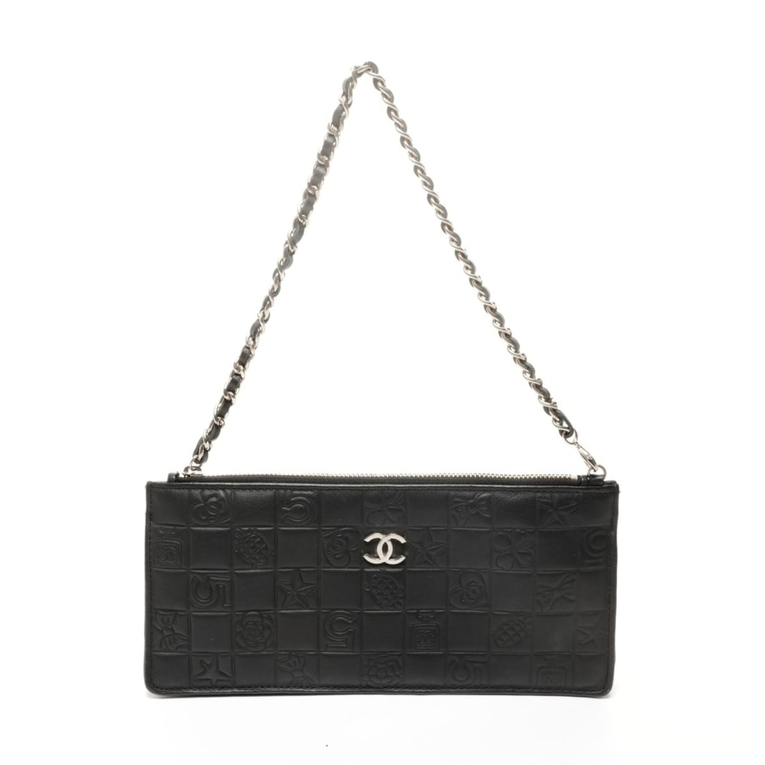 CHANEL Icon Motif Lambskin One-Shoulder Handbag in Black WS24896 (1 of 12)