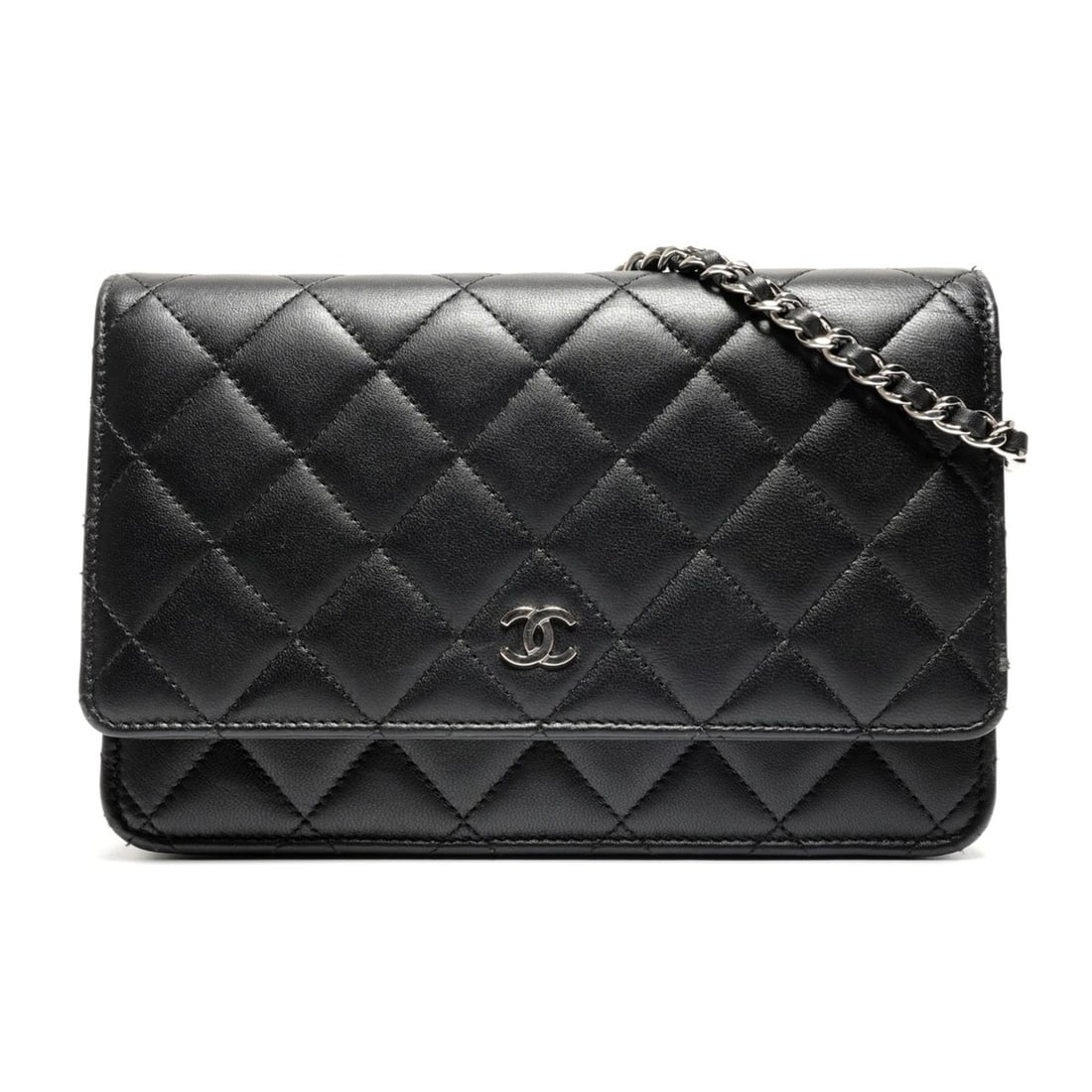 CHANEL Matelasse Chain Wallet with IC Plate Shoulder Bag, Black, WS27138: --- Catalog ---Category: SizeSize (HxWxD): 13cm x 19cm x 4cm / 5.11'' x 7.48'' x 1.57''Category: DesignType: Shoulder bagColor: BlackGender: WomenCategory: GeneralBrand: ChanelCountry of Origin: Franc