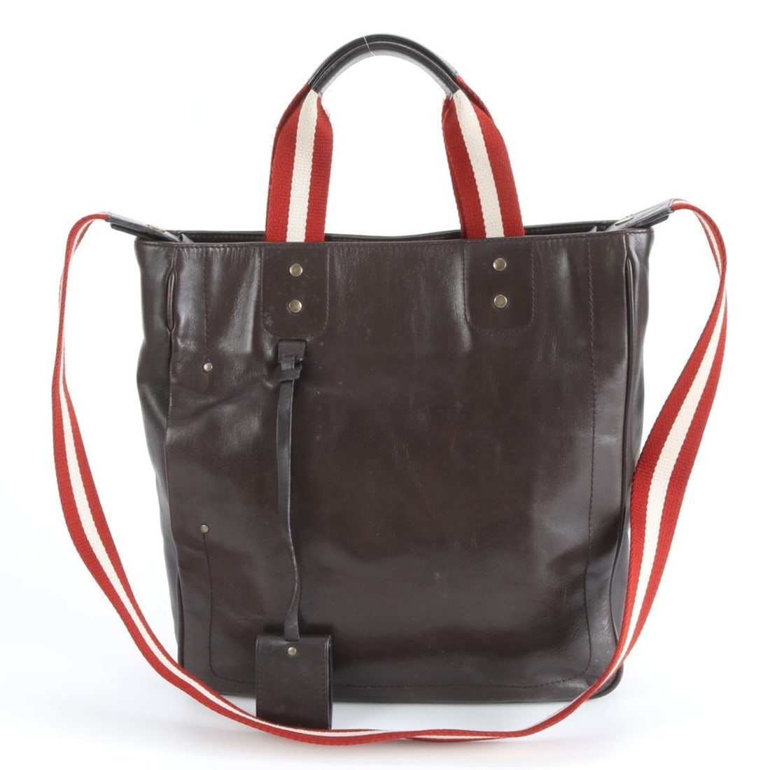 Bally leather shoulder bag, messenger and tote bag in brown for men: --- Catalog ---Category: SizeSize (HxWxD): 34cm x 32cm x 10cm / 13.38'' x 12.59'' x 3.93''Strap Length: 115cm / 45.27''Handle Length: 35cm / 13.77''Category: DesignType: Messenger bag, Shoulder bag, T