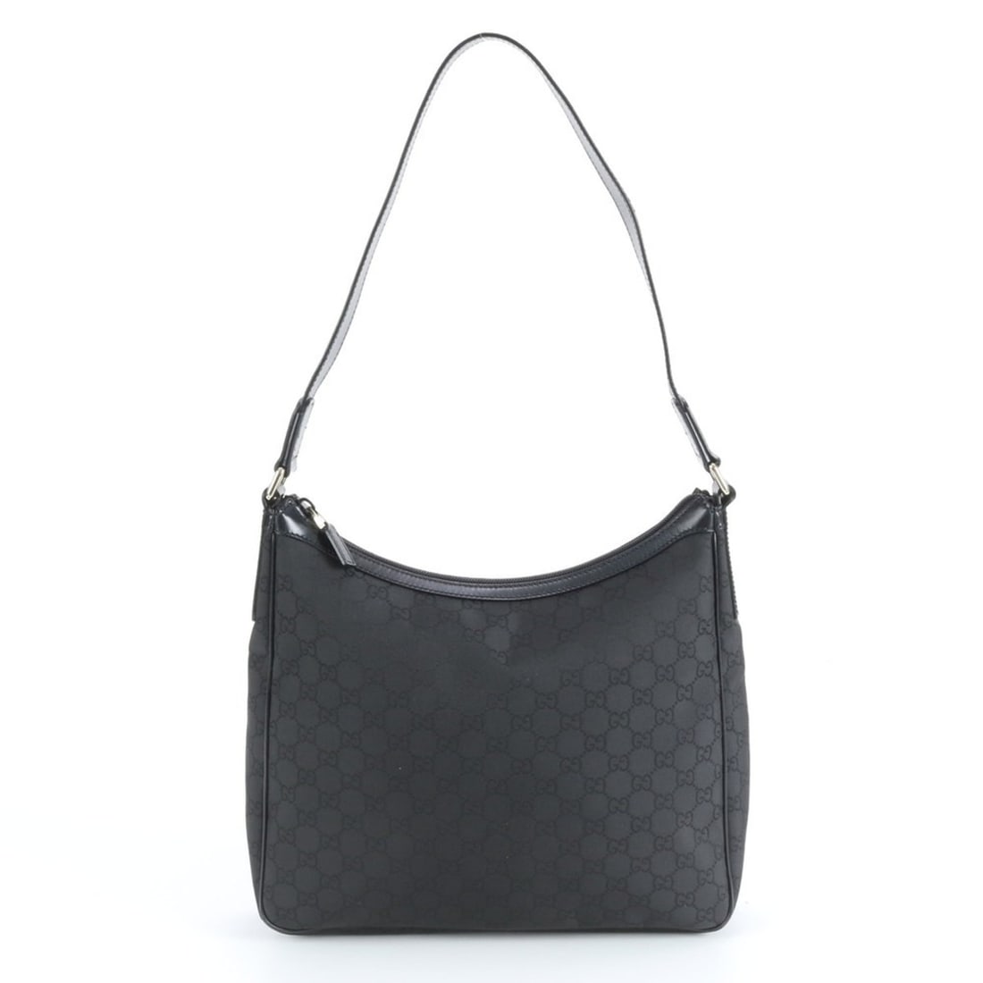 Gucci GG Nylon 264219 Leather One-Shoulder Bag Handbag Black Women's: --- Catalog ---Category: SizeSize (HxWxD): 27cm x 30cm x 7cm / 10.62'' x 11.81'' x 2.75''Strap Length: 65cm / 25.59''Category: DesignType: Handbag, Shoulder bagColor: BlackGender: WomenMaterial: Nylon