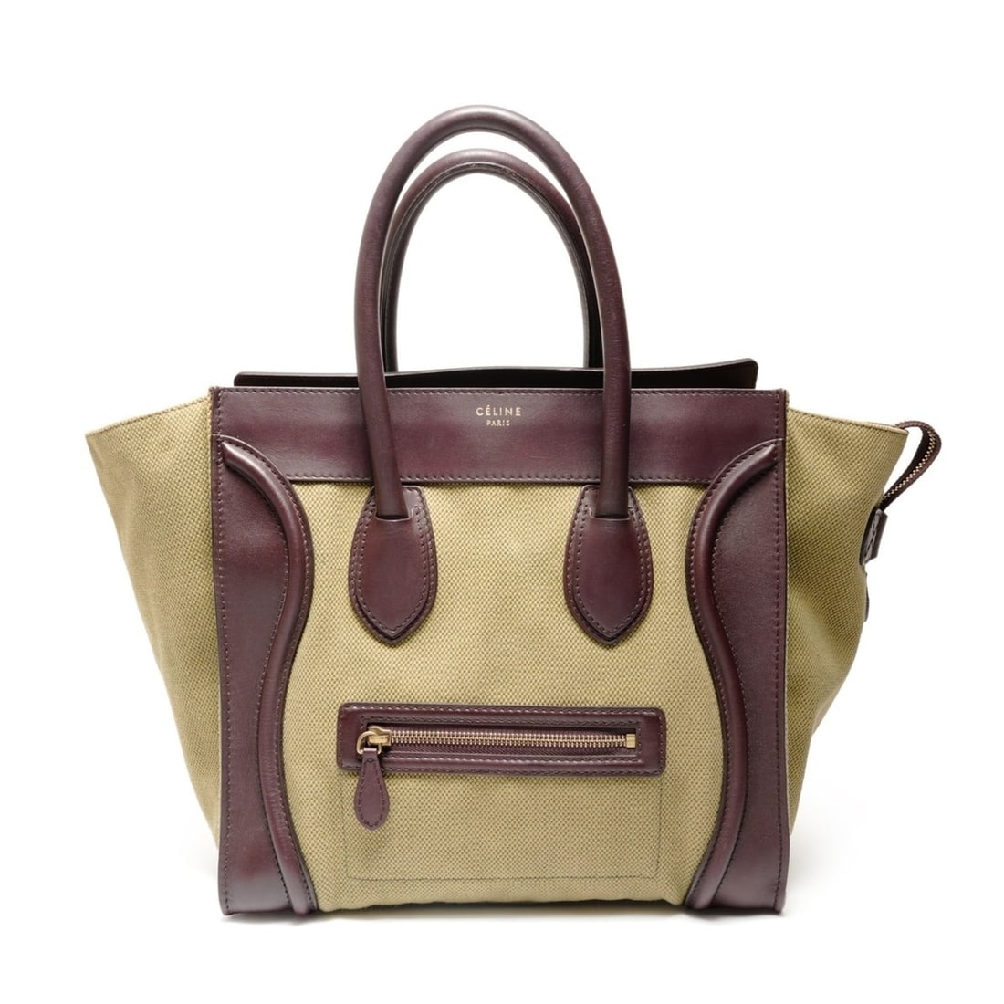 Celine Luggage Brown and Green Tote Bag, Green, WS26897 (1 of 15)