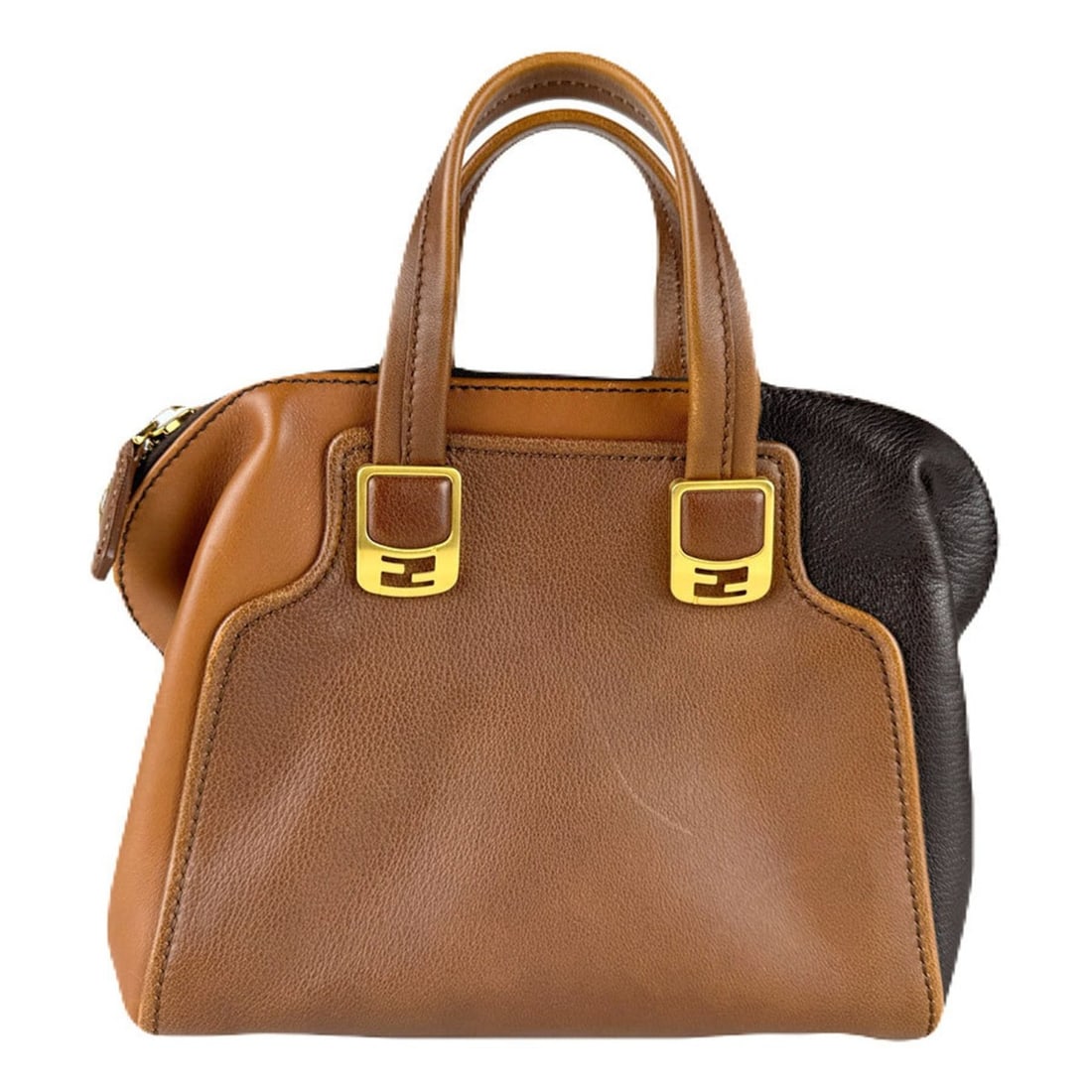 Fendi Women's Brown Leather Handbag/Shoulder Bag 8BL117-F83 Free Shipping z8900 (1 of 14)