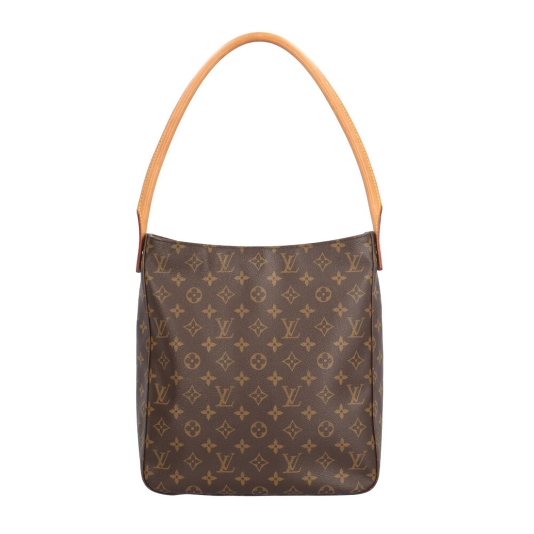 Pre-owned Louis Vuitton Looping GM Monogram Shoulder Bag in Canvas M51145, Brown, Women's: --- Catalog ---Category: SizeWeight: 635g / 1.39lb.Strap Drop: 2cm / 0.78''Size (HxWxD): 31cm x 28cm x 10cm / 12.2'' x 11.02'' x 3.93''Strap Length: 62cm / 24.4''Category: DesignType: Shoulder bagColo