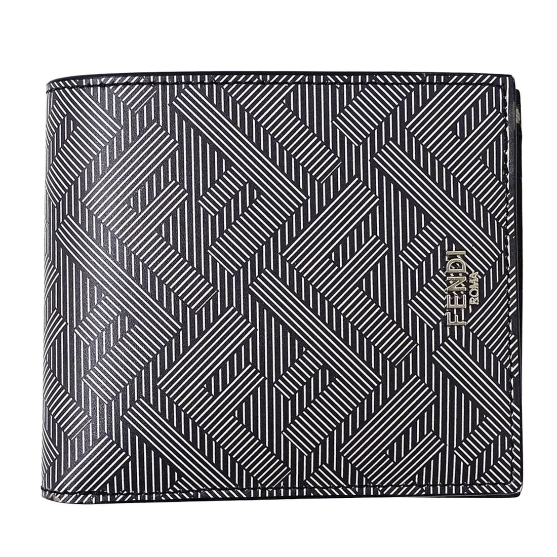 Fendi Men's Bifold Wallet with Card Holder and Bill Compartment, Zucca Leather, Black Gray, 7M0169,: --- Catalog ---Category: SizeSize (HxWxD): 9.5cm x 11cm x 2.5cm / 3.74'' x 4.33'' x 0.98''Category: DesignType: Wallet (bi-fold)Color: Black, GrayGender: MenMaterial: Leather Category: GeneralMPN: 7M0