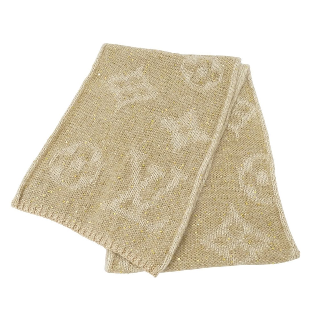 Louis Vuitton Women's Scarf, Mohair with Echarpe Monogram Glitter, Beige, M74741, Winter, Stylish,: --- Catalog ---Category: SizeSize (LxW): 1.83m x 31cm / 72.04'' x 12.2''Category: DesignType: StoleColor: BeigeGender: WomenMaterial: Mohair Category: GeneralLine: MonogramBrand: Louis VuittonCountry