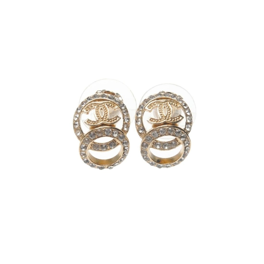CHANEL C15V 2015 Coco Mark Rhinestone Earrings, Gold, WS26567: --- Catalog ---Category: SizeSize (HxWxD): 15.00mm x 10.00mm / 0.59'' x 0.39''Category: DesignType: Stud earringsColor: GoldStone: RhinestoneGender: WomenCategory: GeneralBrand: Chanel--- Item List --
