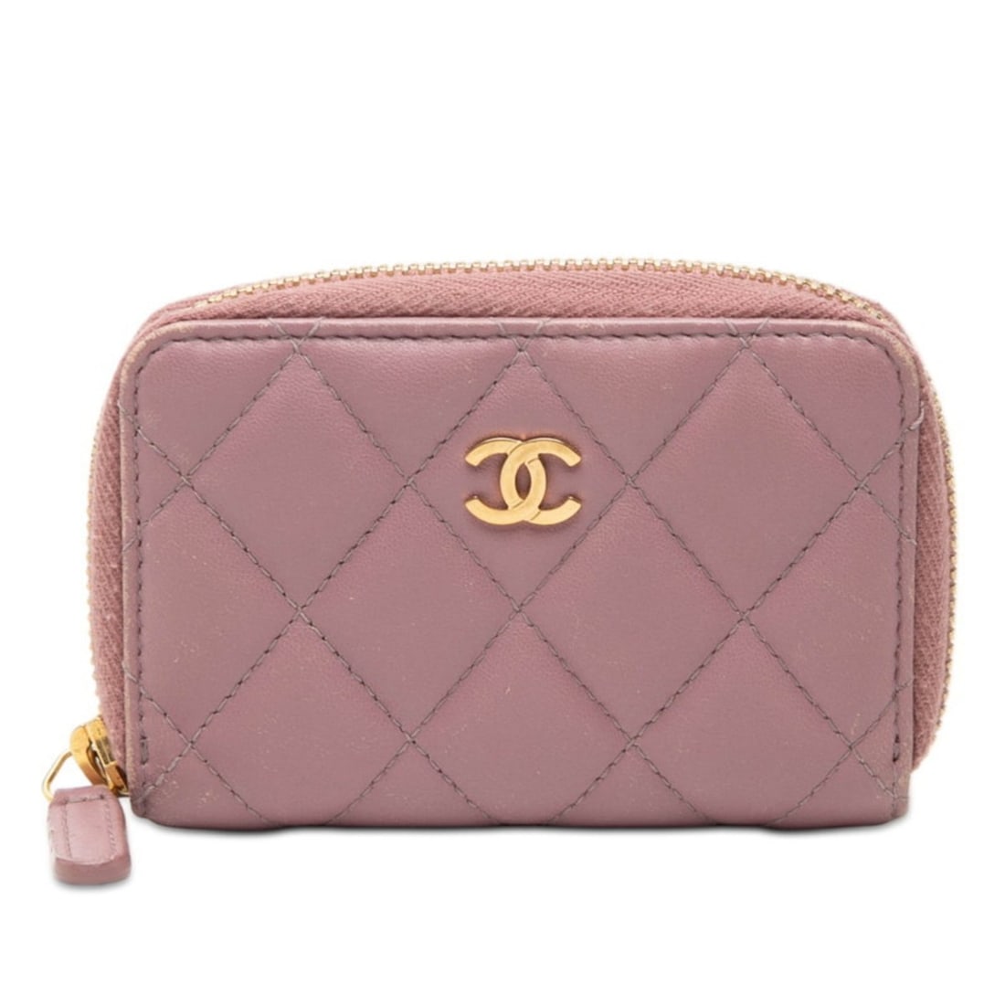 Chanel Coco Mark Matelasse Wallet/Coin Case/Pass Case Purple Lambskin Women's CHANEL: --- Catalog ---Category: SizeSize (HxWxD): 7.5cm x 10.5cm x 2cm / 2.95'' x 4.13'' x 0.78''Category: DesignType: Coin purse/coin caseColor: PurpleGender: WomenCategory: GeneralBrand: Chanel--- Item Lis