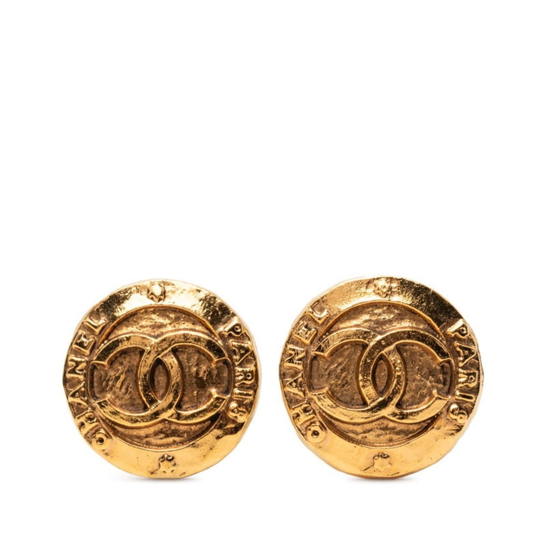 Vintage Chanel Coco Mark Earrings, Gold Plated, Women's, CHANEL: --- Catalog ---Category: DesignType: Clip earringsColor: GoldGender: WomenCategory: GeneralBrand: Chanel--- Item List ---Section: ConditionRanking: Rank A Used - A few traces of usage, some scratches