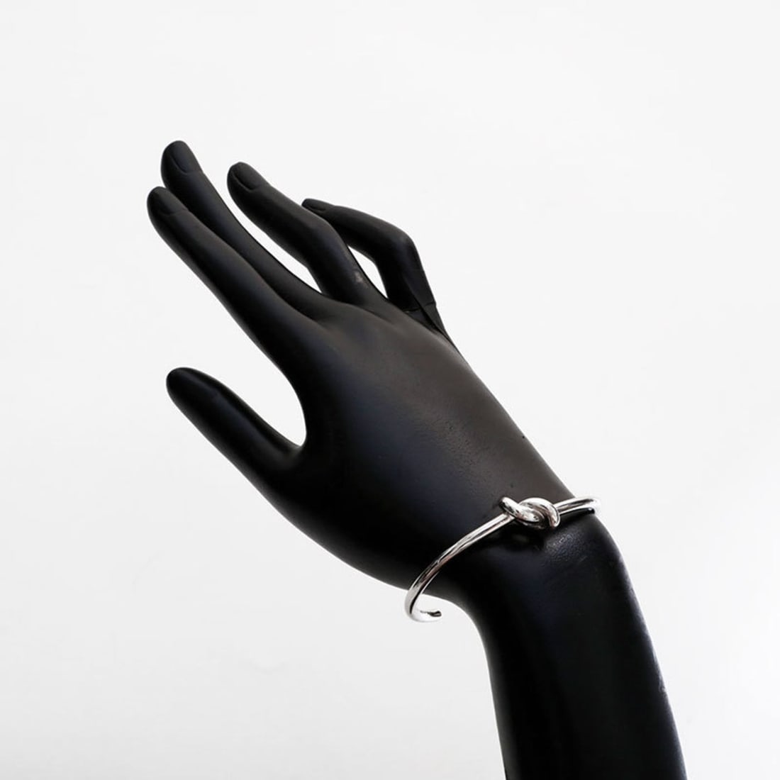 Celine Knot Bangle Bracelet, Silver, WS22928 - 7