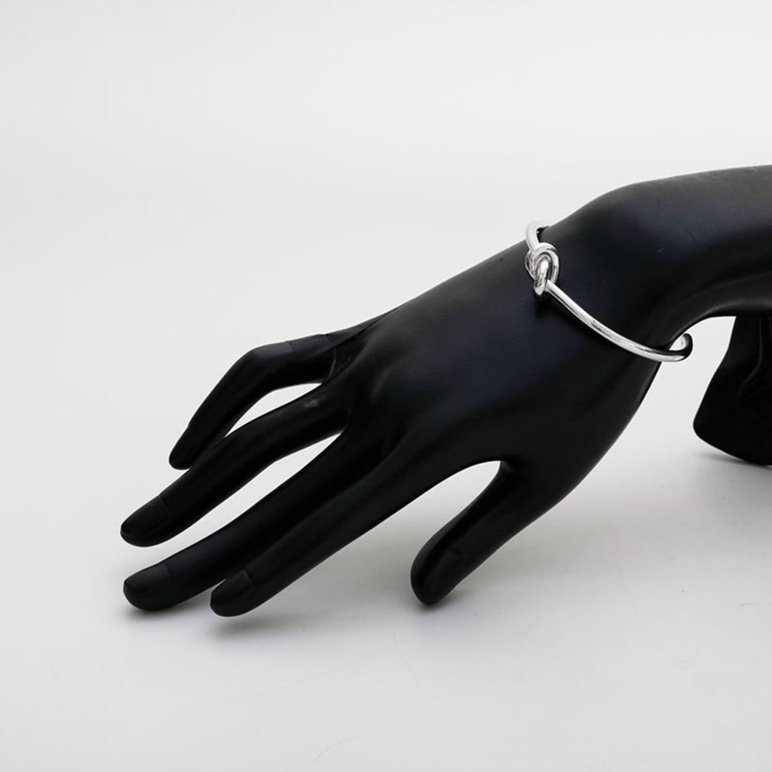 Celine Knot Bangle Bracelet, Silver, WS22928 - 8