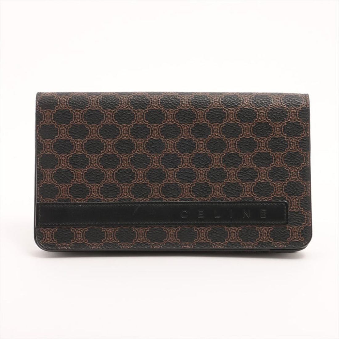 Celine Macadam Long Wallet, Brown, WS15316: --- Catalog ---Category: SizeSize (HxWxD): 10.5cm x 18cm x 1.5cm / 4.13'' x 7.08'' x 0.59''Category: DesignType: Long wallet (bi-fold)Color: BrownGender: Men,WomenCategory: GeneralLine: MacadamBrand: