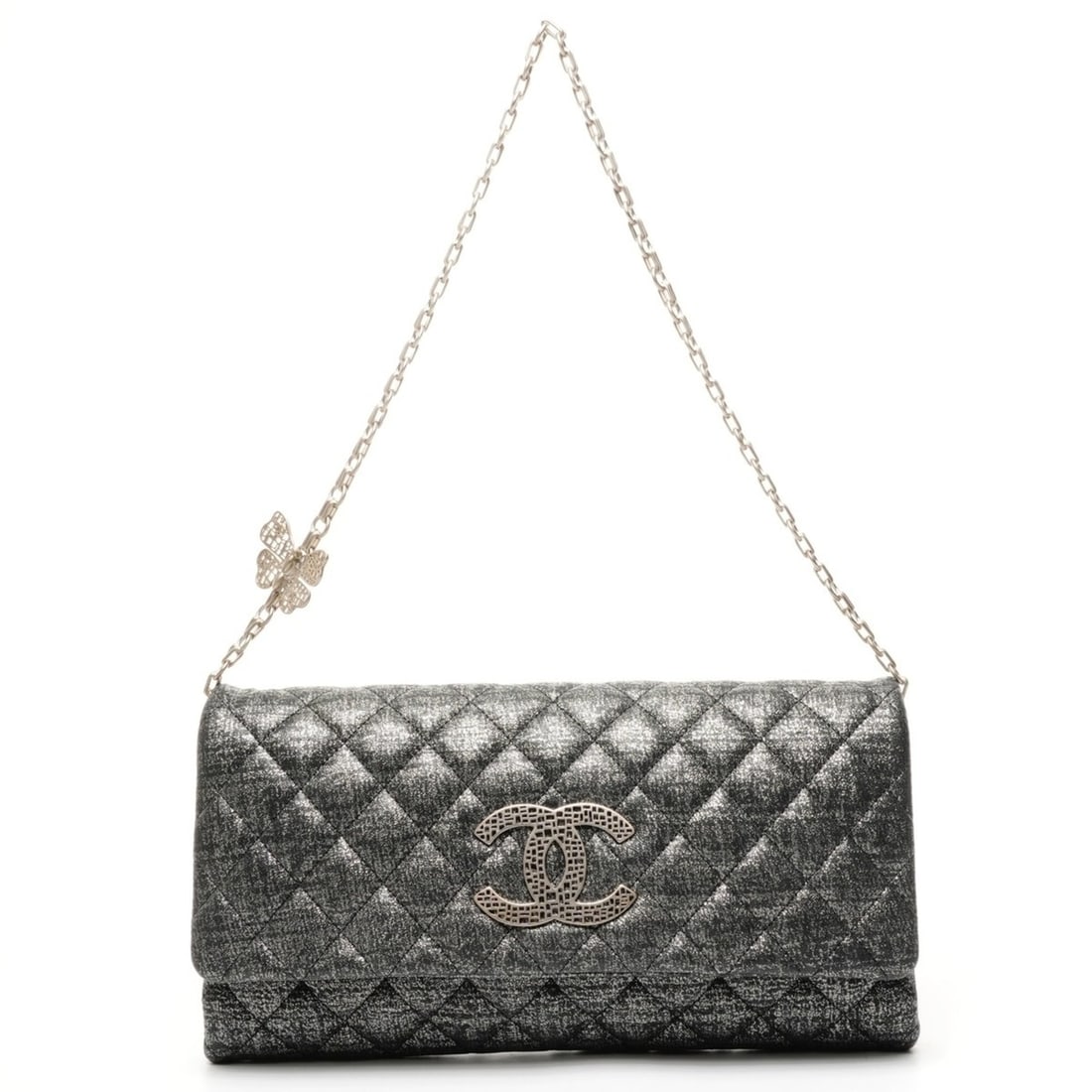 CHANEL Matelasse Metallic Chain 1 2010-2011 Shoulder Bag, Black, WS25857: --- Catalog ---Category: SizeSize (HxWxD): 15cm x 27cm x 4cm / 5.9'' x 10.62'' x 1.57''Strap Length: 61cm / 24.01''Category: DesignType: Shoulder bagColor: BlackGender: WomenCategory: GeneralLine: Mat