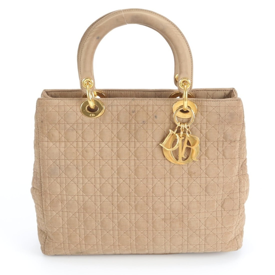 Christian Dior Cannage Lady Beige Leather and Nylon Handbag/Tote Bag for Women: --- Catalog ---Category: SizeSize (HxWxD): 25cm x 30cm x 10cm / 9.84'' x 11.81'' x 3.93''Category: DesignType: Handbag, Tote bagColor: Beige, Beige brownGender: WomenMaterial: Leather , Nylon Category