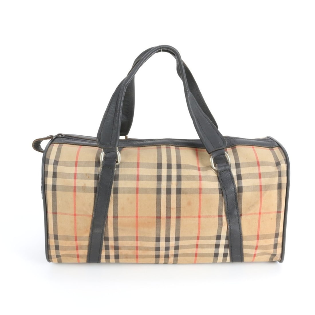 Burberry Nova Check Mini Boston Leather Canvas Handbag Tote Bag for Women: --- Catalog ---Category: SizeSize (HxWxD): 20cm x 39cm x 18cm / 7.87'' x 15.35'' x 7.08''Category: DesignType: Handbag, Tote bagColor: BrownGender: WomenMaterial: Leather Category: GeneralBrand: Burbe