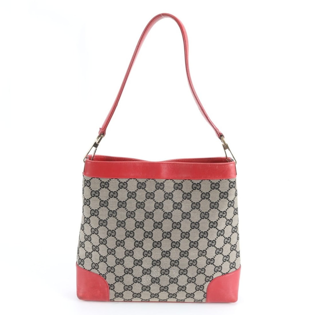 Gucci GG Canvas Red 001 4231 Leather One-Shoulder Bag Handbag for Women (1 of 10)