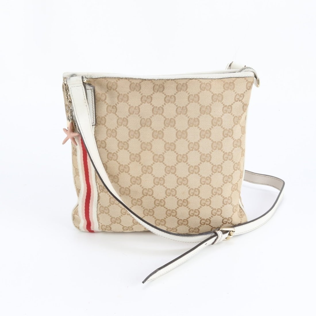 Gucci GG Canvas 144388 Leather Shoulder Bag Handbag Tote Women's: --- Catalog ---Category: SizeSize (HxWxD): 23cm x 25cm x 1cm / 9.05'' x 9.84'' x 0.39''Category: DesignType: Handbag, Shoulder bag, Tote bagColor: BeigeGender: WomenMaterial: Leather , Canvas Category