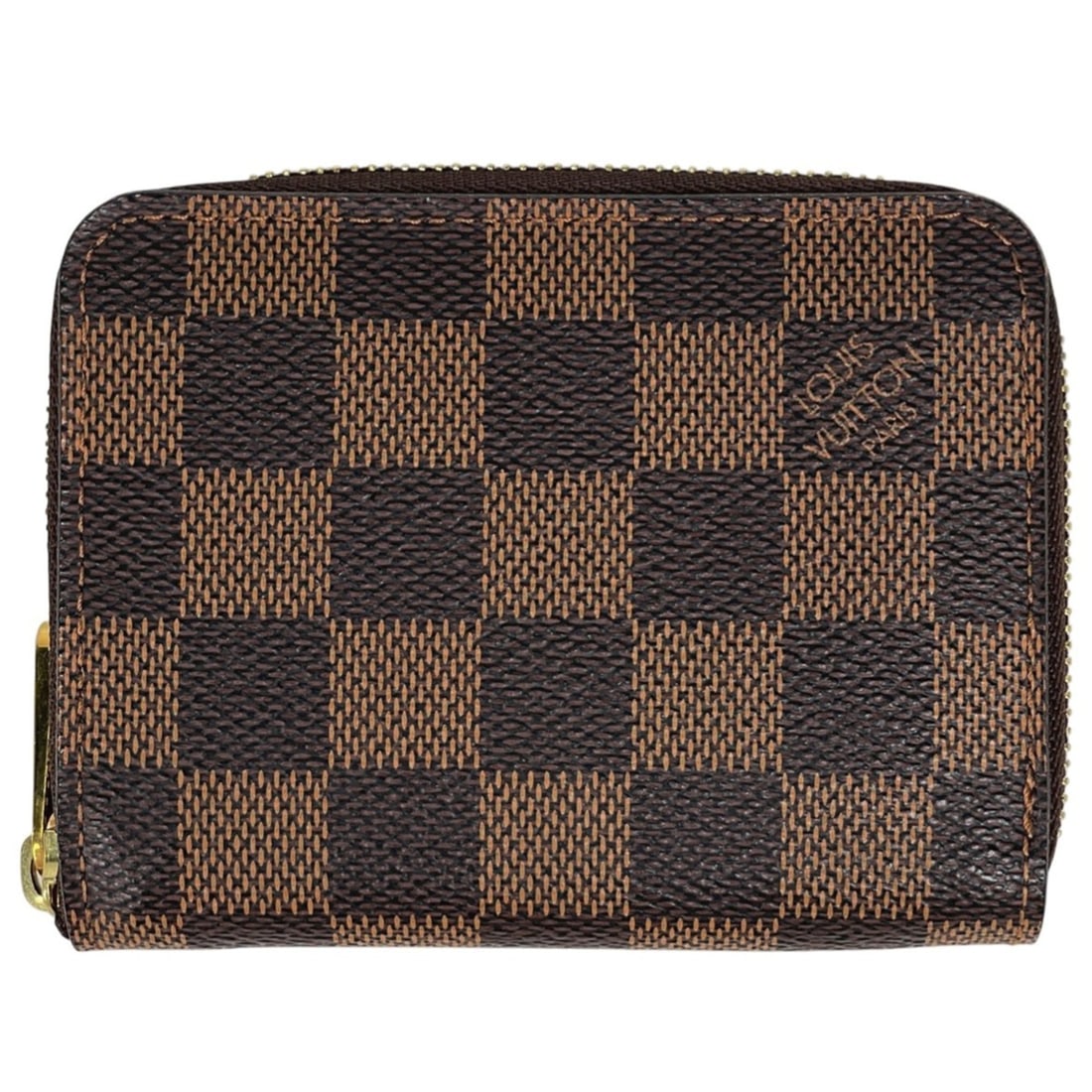 Louis Vuitton Zippy Coin Purse, Round Zip Wallet/Coin Case, Damier Brown, N63070, Women's: --- Catalog ---Category: SizeSize (HxWxD): 8.5cm x 11cm x 2cm / 3.34'' x 4.33'' x 0.78''Category: DesignType: Coin purse/coin caseColor: BrownGender: WomenMaterial: Damier Canvas Category: GeneralBran