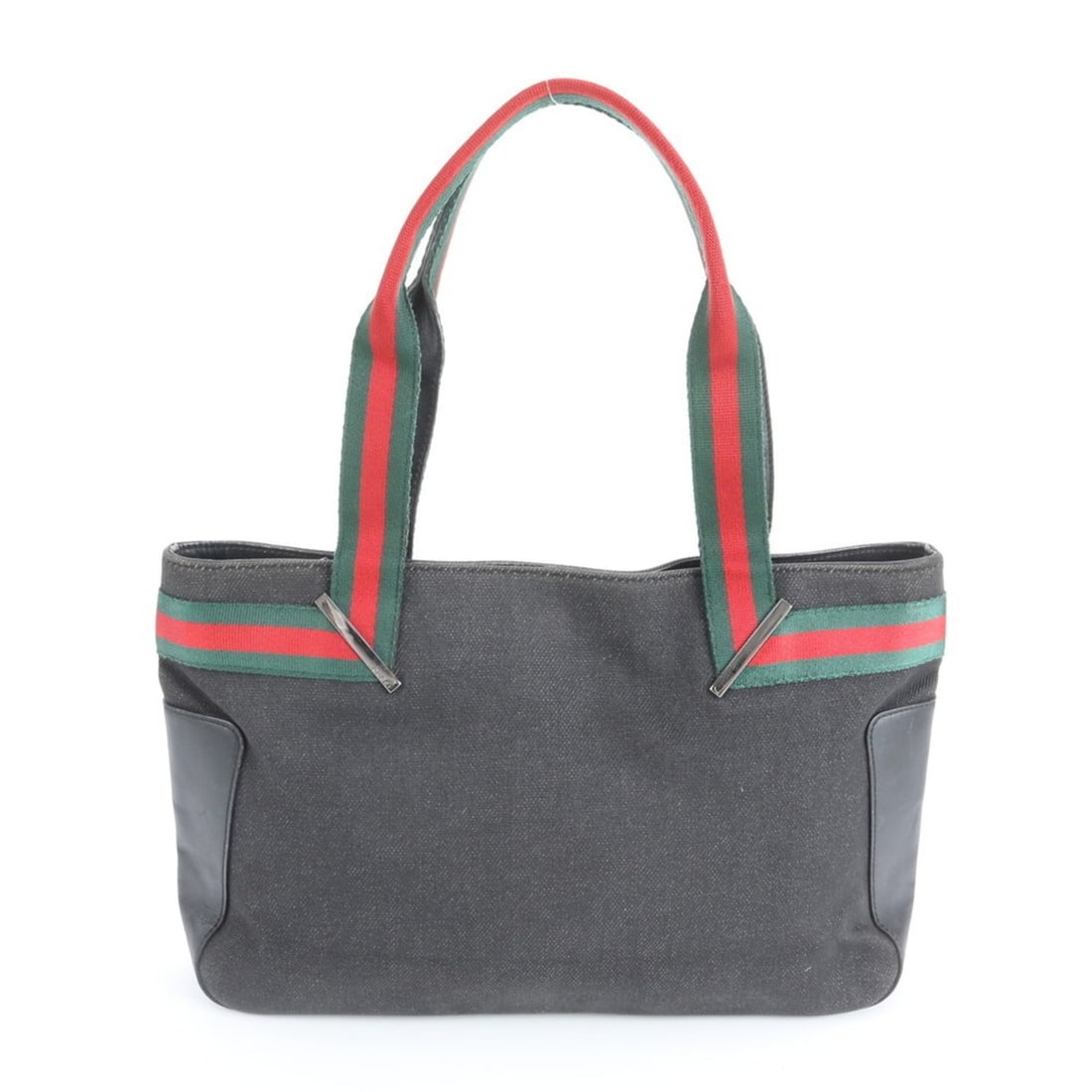 Gucci Sherry Line 73983 Leather Canvas Tote Bag Shoulder Black Women's: --- Catalog ---Category: SizeSize (HxWxD): 22cm x 33cm x 7cm / 8.66'' x 12.99'' x 2.75''Handle Length: 47cm / 18.5''Category: DesignType: Tote bagColor: BlackGender: WomenMaterial: Leather , Canvas Ca