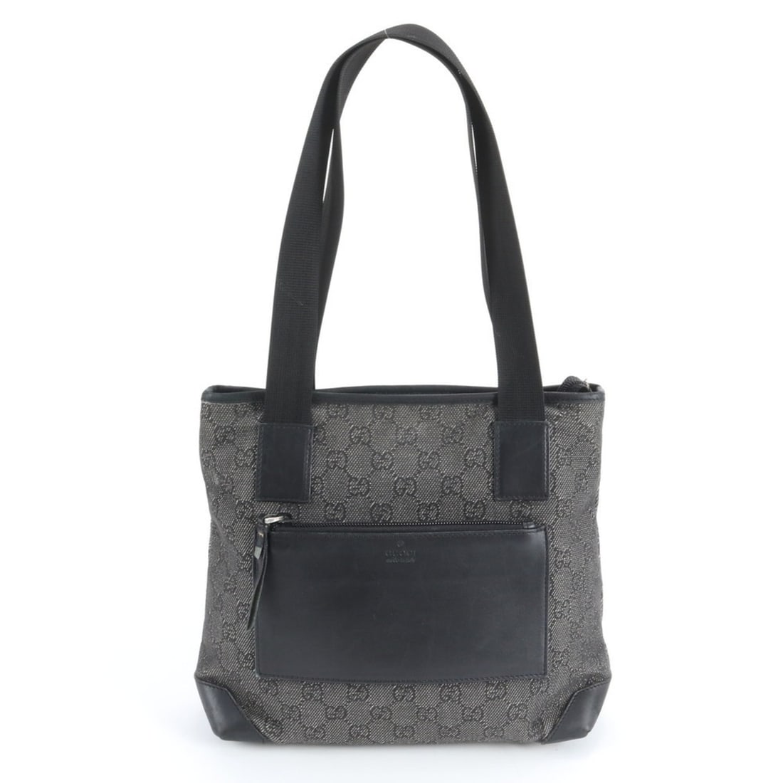 Gucci GG Canvas 28893 Leather Tote Bag Shoulder Handbag Black Women's (1 of 16)